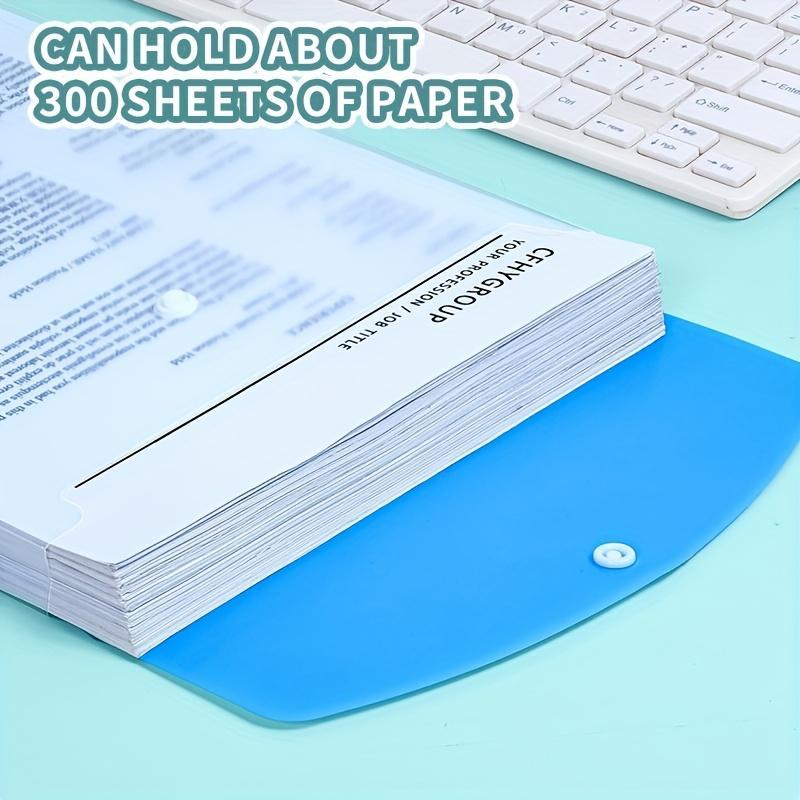 A4 File Folder, 6/60pcs Colorful File Binder with 11-hole Binder Rings, Expandable Button and Label Pockets for School, Home, Office, Travel 4