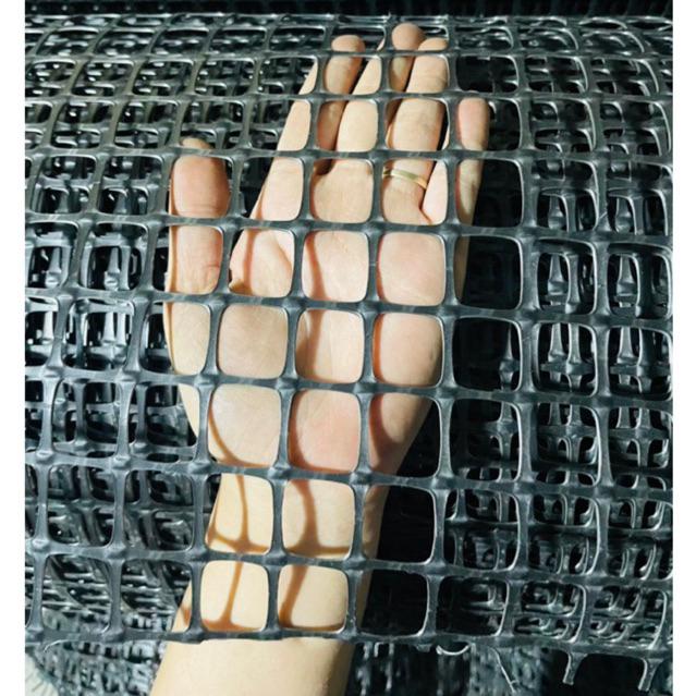  L1   cao 1.2 mét dài 50m Ô 2CM 170 gam  1 mét vuông nặng 10kg   Lưới nhựa dẻo nguyên sinh lưới rào vườn-lưới quây chuồng gà-làm sàn vịt-chịu nắng mưa 10 năm 