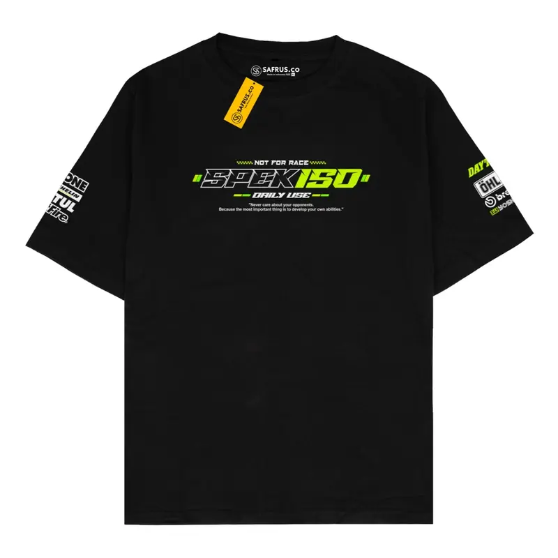 Beseldi - Kaos Baju Distro Racing Spek 150 150cc cc Daily Use Spek Harian Tshirt Racing Balap Otomotif Bengkel Motor Mobil Pakaian Unisex Atasan Pria Wanita Termurah Katun Combed 24s Sablon Digital Nyaman Standar Tangan 3