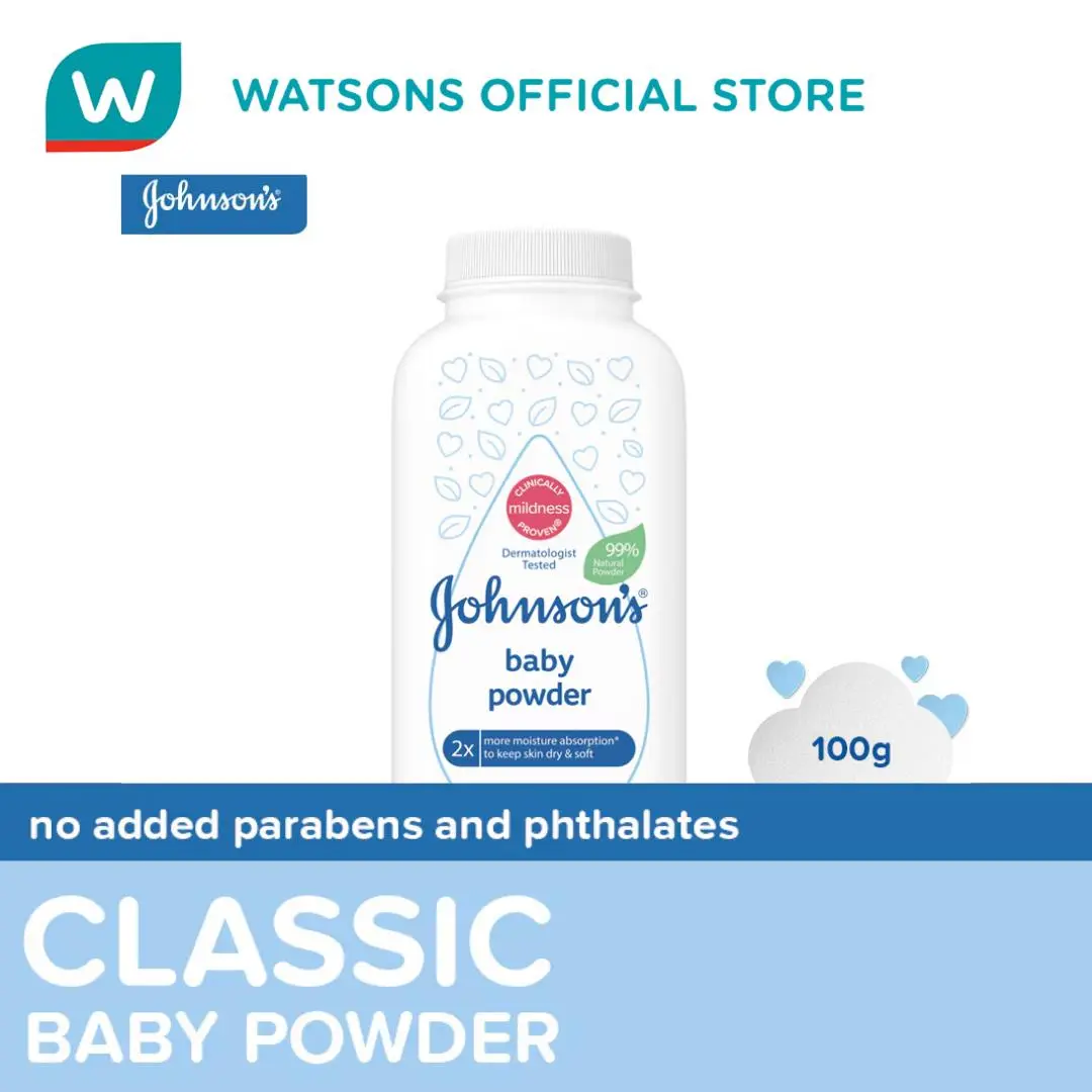 JOHNSONS N JOHNSONS Classic Baby Powder 100g - TikTok Shop Philippines