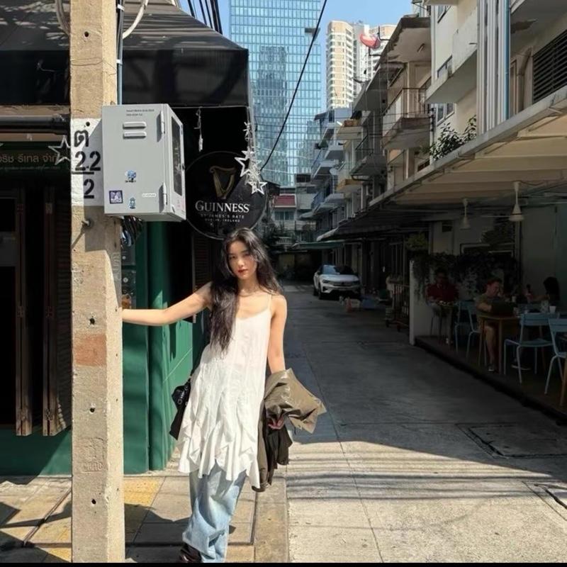 @kieuhaiyengamin- Váy voan 2 dây bèo phong cách hàn quốc hàng qccc 5