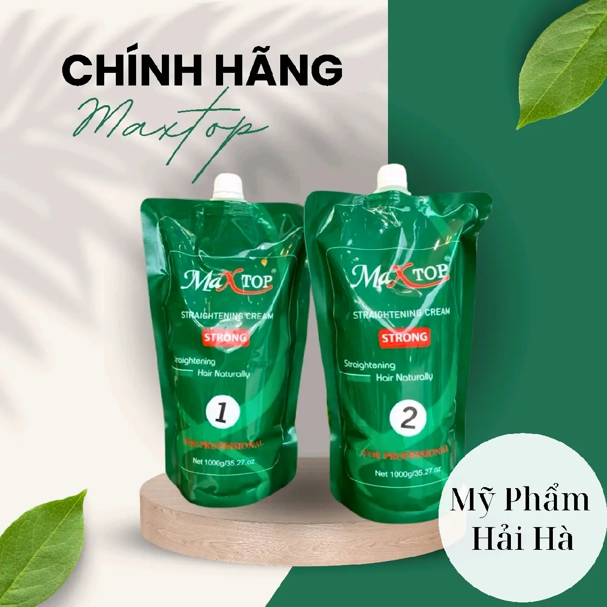 Cặp Duỗi Ép Tóc Maxtop Siêu Thẳng 1000ml*2