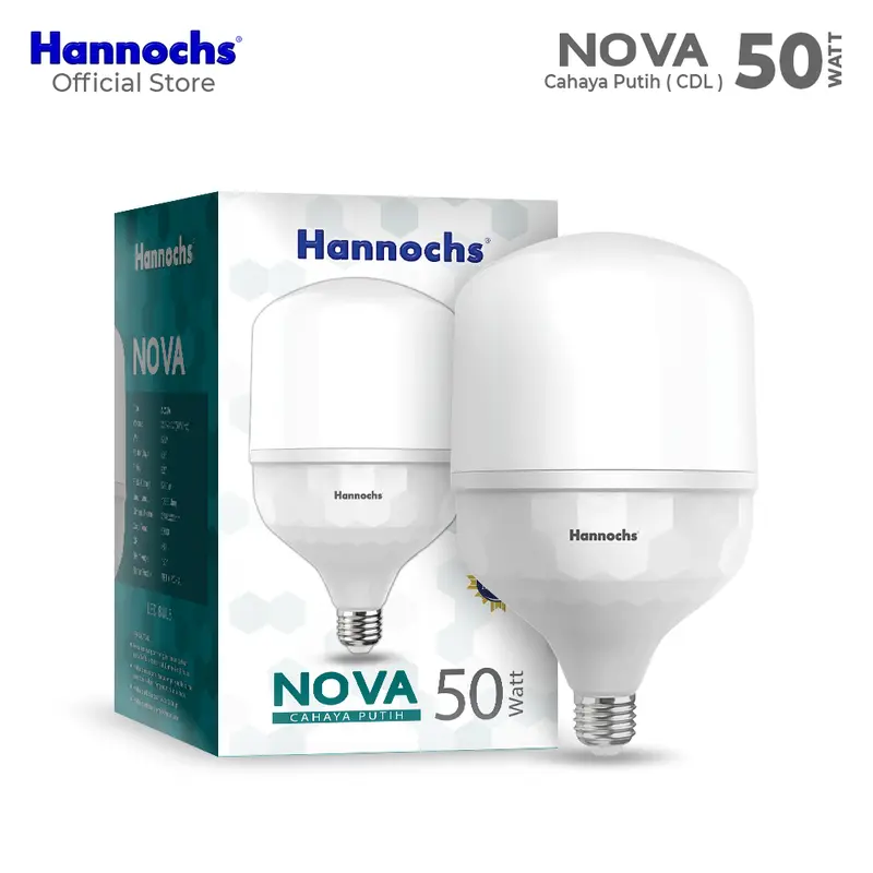 Hannochs Lampu LED Nova 50W Cahaya Putih ( PAKET 3pcs ) 5