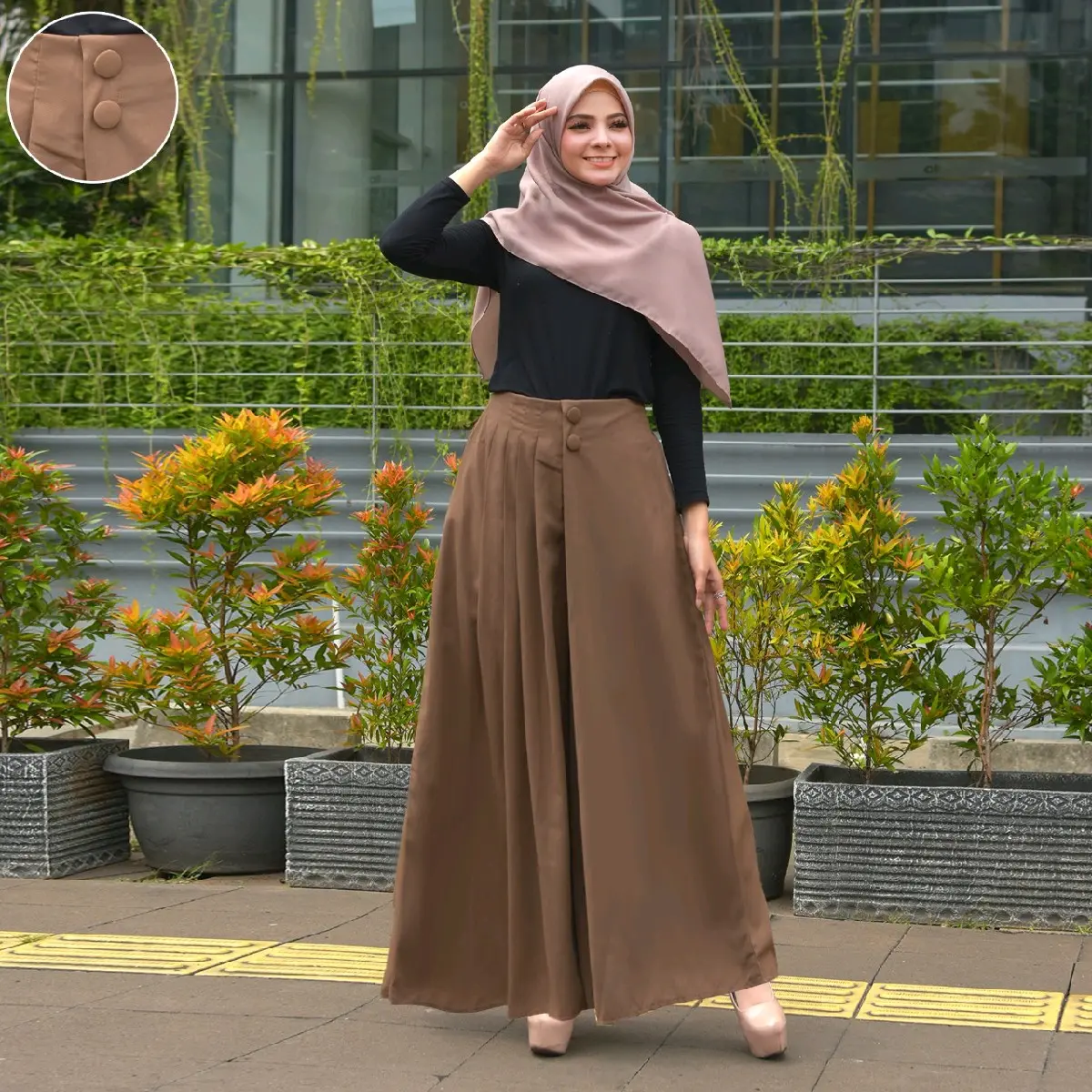 Aleesha kulot Celana kulot wanita | celana kerja | celana kuliah