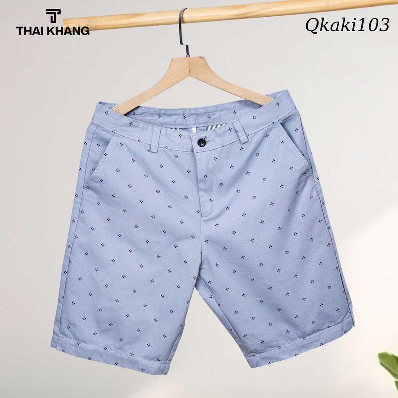 Quần short kaki nam THÁI KHANG vải kaki dày mềm mặc mát QKAKI10 Menswear Dệt