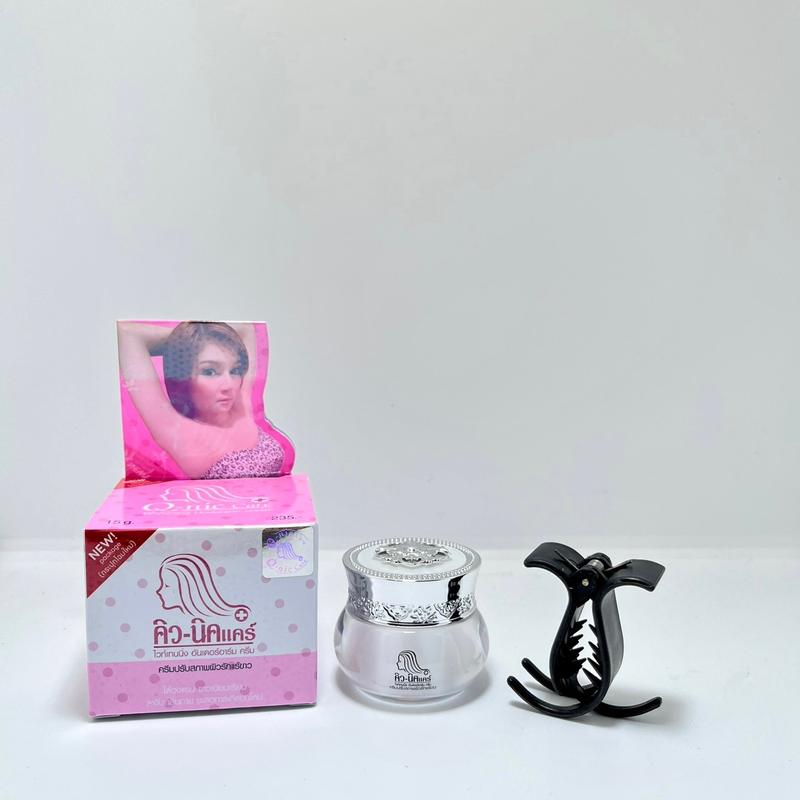Kem Qnic Care Thái Lan 15g + Kẹp Tóc Mẫu mới Whitening