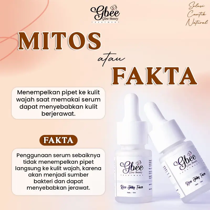 Serum Rice Jelly Face Gbee Glow Beauty untuk Mencerahkan Kulit dan Menghilangkan Bekas Jerawat - Kusam 8