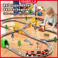 Gambar ISABELLA Trek Balap Konstruksi Untuk Mainan Anak Kereta Rel Rakitan DIY listrik Kereta Mainan Anak - 62pcs(2929-27) dari Isabella Official Store Kab. Jepara 1 Tokopedia