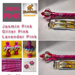 PAKET LENGKAP Pipa Gorden "TEBAL" Korden PINK ( MERAHMUDA ) 50 cm s/d 150 cm Tanpa RING ( Bisa COD ) tanpa garansi Golden besi handle jendela baja tirai gulung jendela warna gold slot jendela urill gold garansi produsen