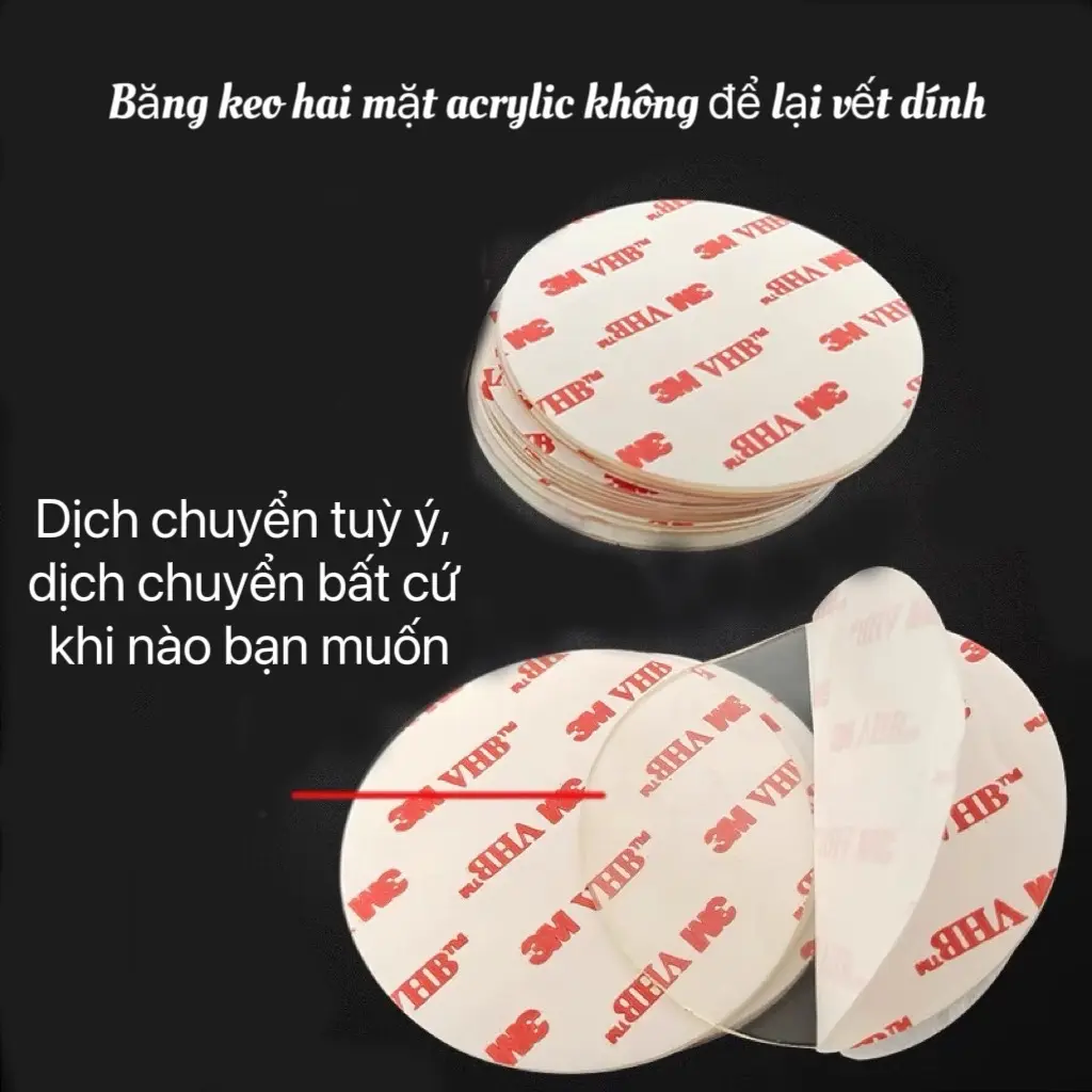 3M Băng keo hai mặt acrylic không để lại vết dính