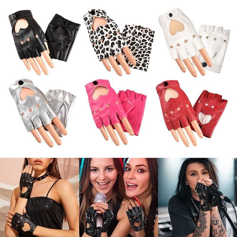 Product Introduction of Gothic lolita Performance Mittens Women Men Cosplay  Mittens Five Finger Gloves Ladys Driving Dress PU Leather Gloves 6