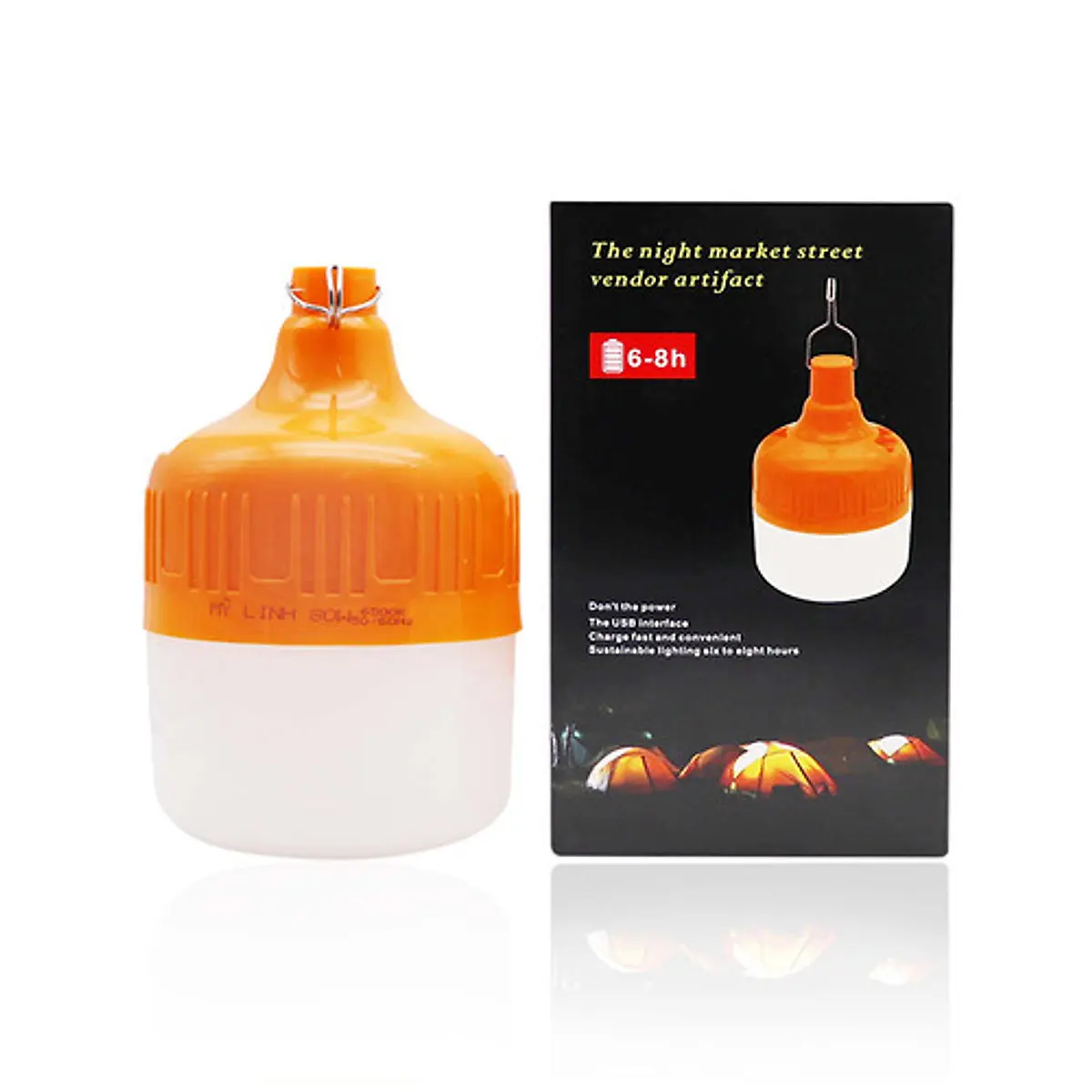 BỘ 2 ĐÈN TÍCH ĐIỆN CAM 150W, sạc tích diện, loại 1 pin