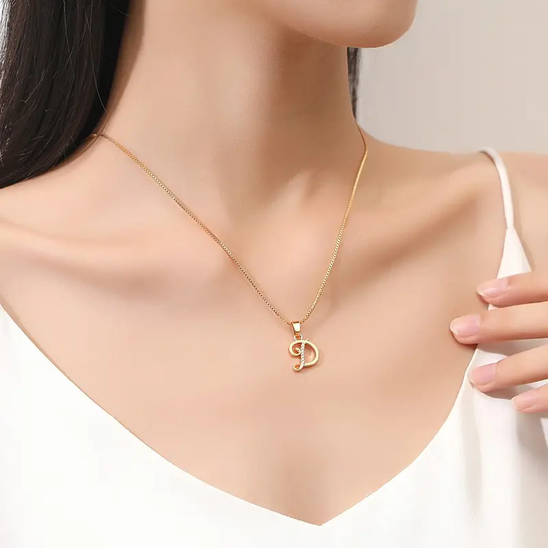 Y877 Kalung Wanita Huruf Fashion Kalung 0riginal jewellery 5