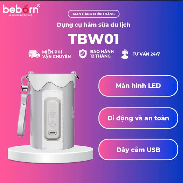 [ BEBORN ] - Dụng Cụ Hâm Sữa Du Lịch - TBW01WG