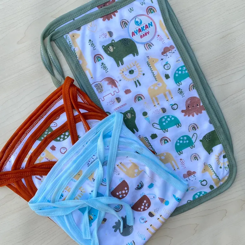 6/12pcs Popok Bayi Baru Lahir Newborn Popok Tali Bayi AYAKAN BABY Diapers 2
