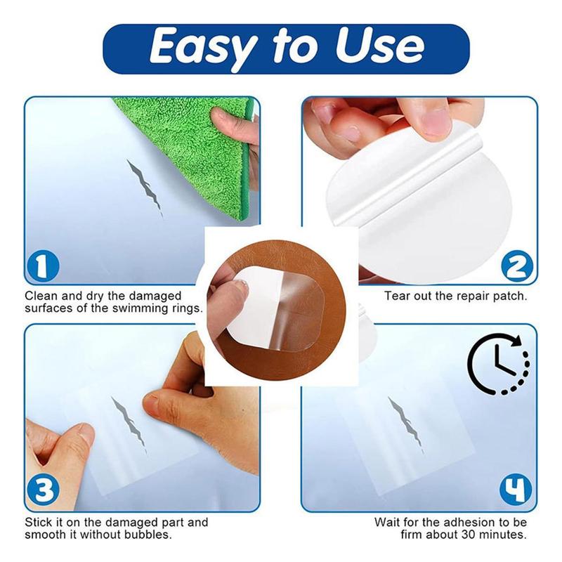 Product Introduction of Repair Patch Inflatable Repair Kit, 12Pcs Waterproof Multipurpose TPU Tent Repair Tape Outdoor Air Mattress Repair Kit For Inflatable Toys Canvas Pool Float And Tub Air Bed 20