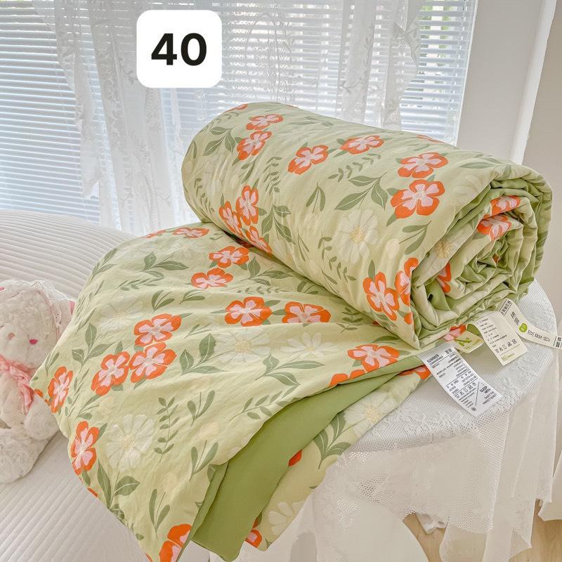Chăn cotton đũi hàn quốc kích thước 2mx2m3nhập khẩu , Mền hè đũi cotton chất liệu mềm mại thoáng mát mẫu mới 2023 3