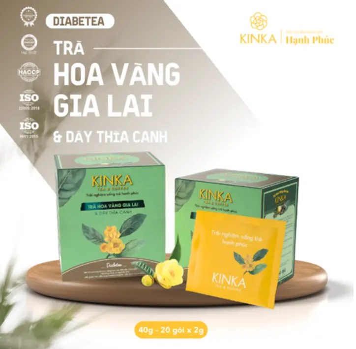 KINKA - Trà Hoa Vàng Gia Lai & Dây Thìa Canh