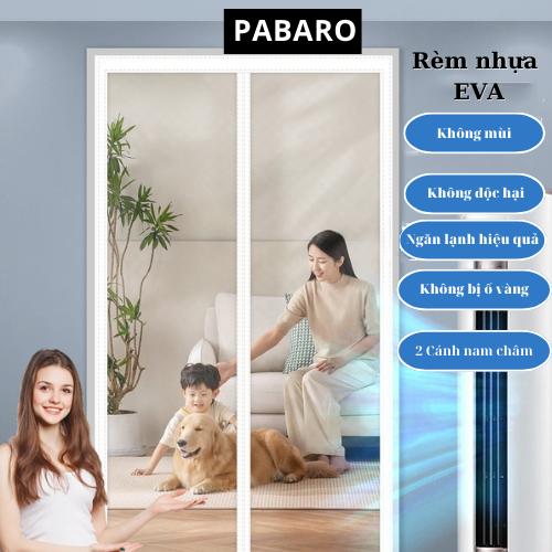  Rèm nhựa ngăn lạnh điều hòa trong suốt eva rèm nhựa nam châm cho cửa sổ cửa chính Pabaro 