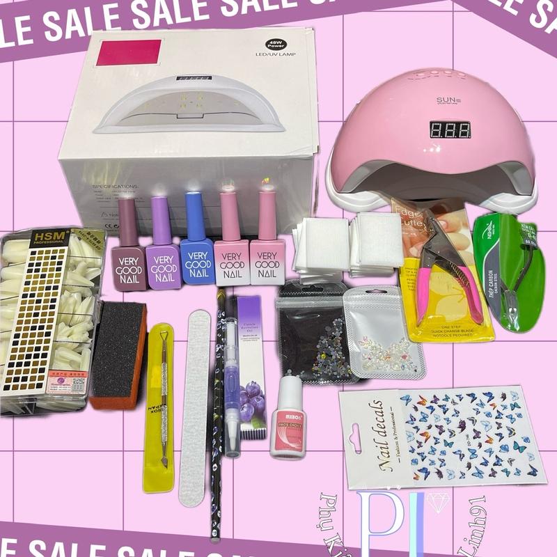 Set combo nail cơ bản. 3 chai sơn gel màu.Set đầy đủ Basse. Top Bóng. ( sơn Gel Có Mùi) sơn Gel Màu ngẫu nhiên
