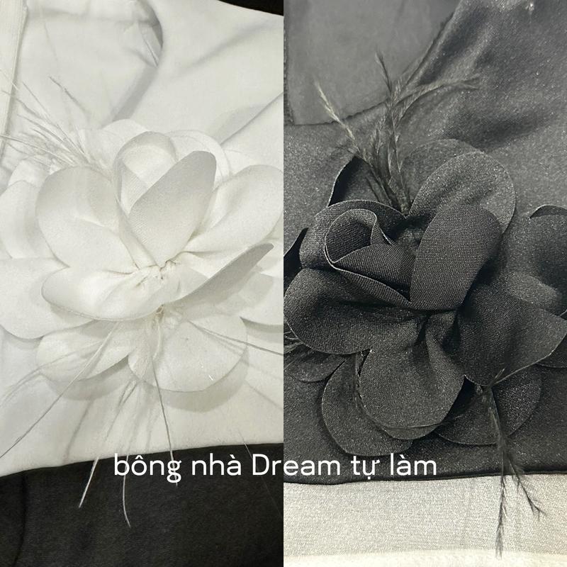 Đầm đi tiệc tafta phối nơ đá sang trọng nữ Pami Dress Trắng Women Nữ[ Kèm Ảnh Thật / CÓ HỒNG] Kem Nhung 9