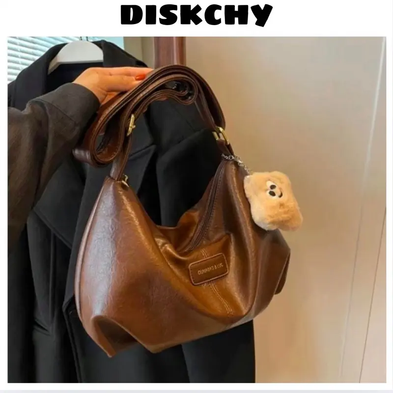 [Tặng charm gấu ngẫu nhiên ]Túi xách nữ, túi đeo chéo công sở tote da bò size 35cm đi học đi làm vừa A4 laptop kèm móc khoá AT178
