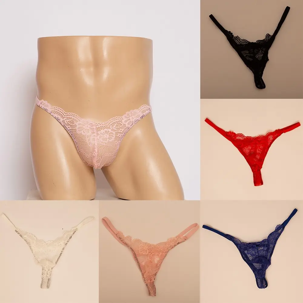 Quần Lót G-String Ren Gợi Cảm Cho Nam, Đồ Lót Quần Lót Sissy, Đồ Lót, KWTK, Hàng Đầu
