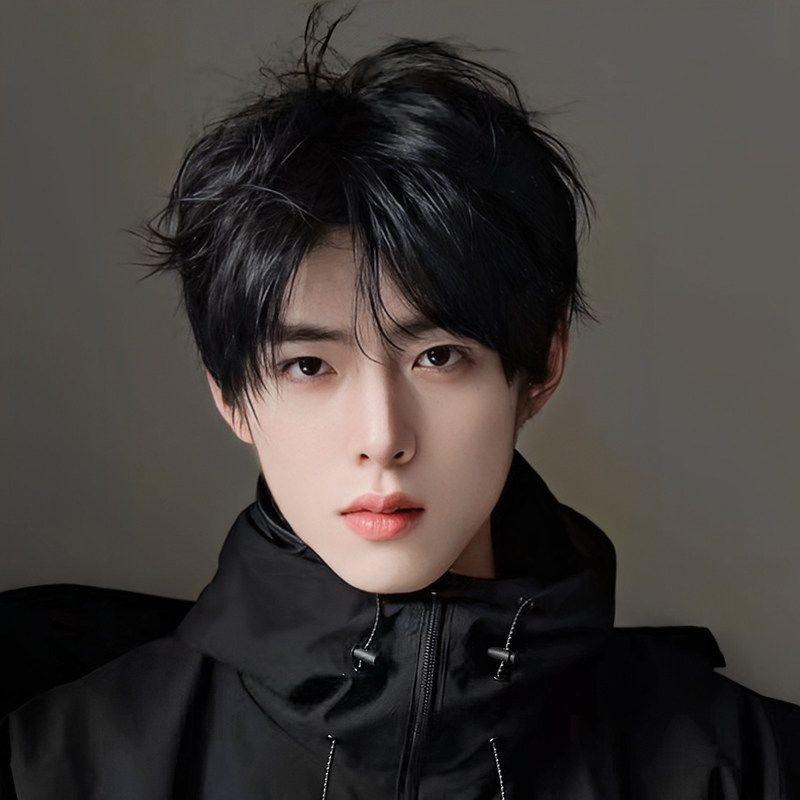 Tóc Giả Trùm Đầu Tóc Ngắn Cho Nam, Phong Cách Hàn Quốc, Tóc Mái Bên Chiều Cao, Đẹp Trai, Che Chết Tiệt, Người Có Ảnh Hưởng Trực Tuyến, Thời Trang, Tự Nhiên Và Bồng Bềnh, Trùm Kín Đầu Wig Nữ Women đỏ và nâu đậm màu nâu tócgiả tomboy