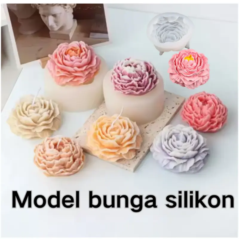 Cetakan Bunga Silikon 3d / Cetakan Bunga DIY / Cetakan Kue Cetakan Silikon Bunga Cetakan Fudge