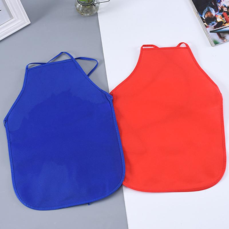 SH-Tạp Dề Trơn Unisex Nhiều Màu Sắc Cho Trẻ Em, Vải Không Dệt, Vẽ Tranh, Làm Bánh, Đồ Thủ Công Cho Trẻ Em, Bộ Đồ Chơi Nhà Bếp, Yếm Nấu Ăn, Tạp Dề # 439364 2