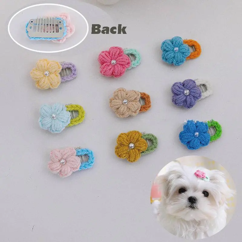 Pet Hairpin Dog Hair Clips Korean Pet Hair Handmade Accessories BB