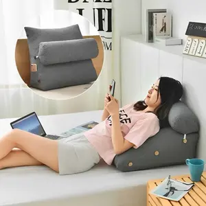 Bantal Sandaran Punggung Free Guling Bantal Santai Kantor Busa Lembut Bantal Travelling Portabel Bed