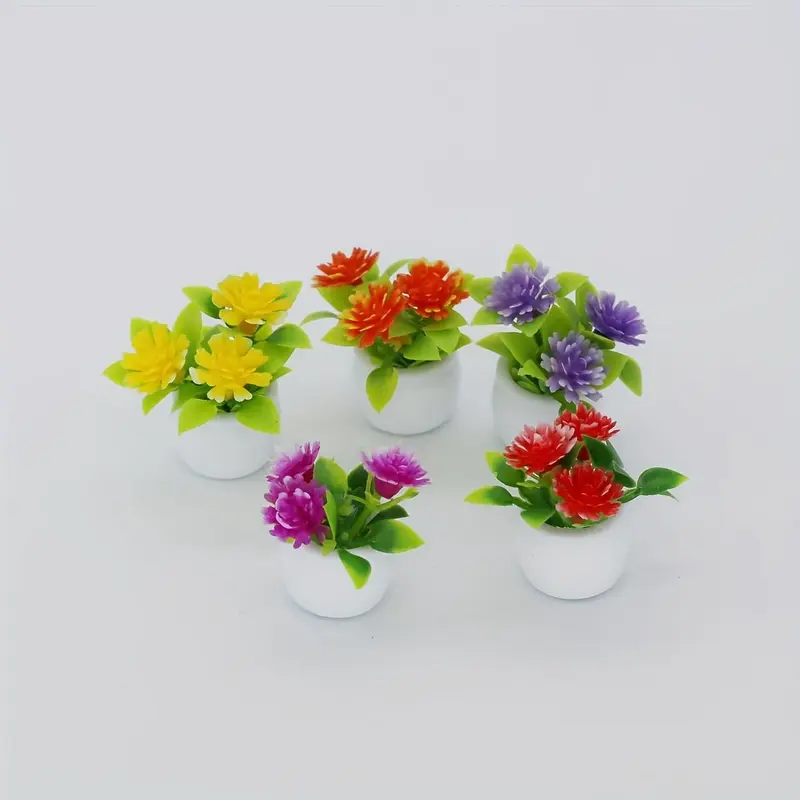 Mini Potted Plant, Miniature Potted Plant, Garden Decoration, Garden Miniatures, Garden Sculptures & Statues, Home Decor 8