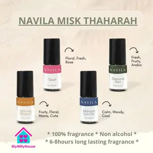 NAVILA Misk Thaharah 3ml Parfum Kewanitaan Wangi Lembut Tahan Lama