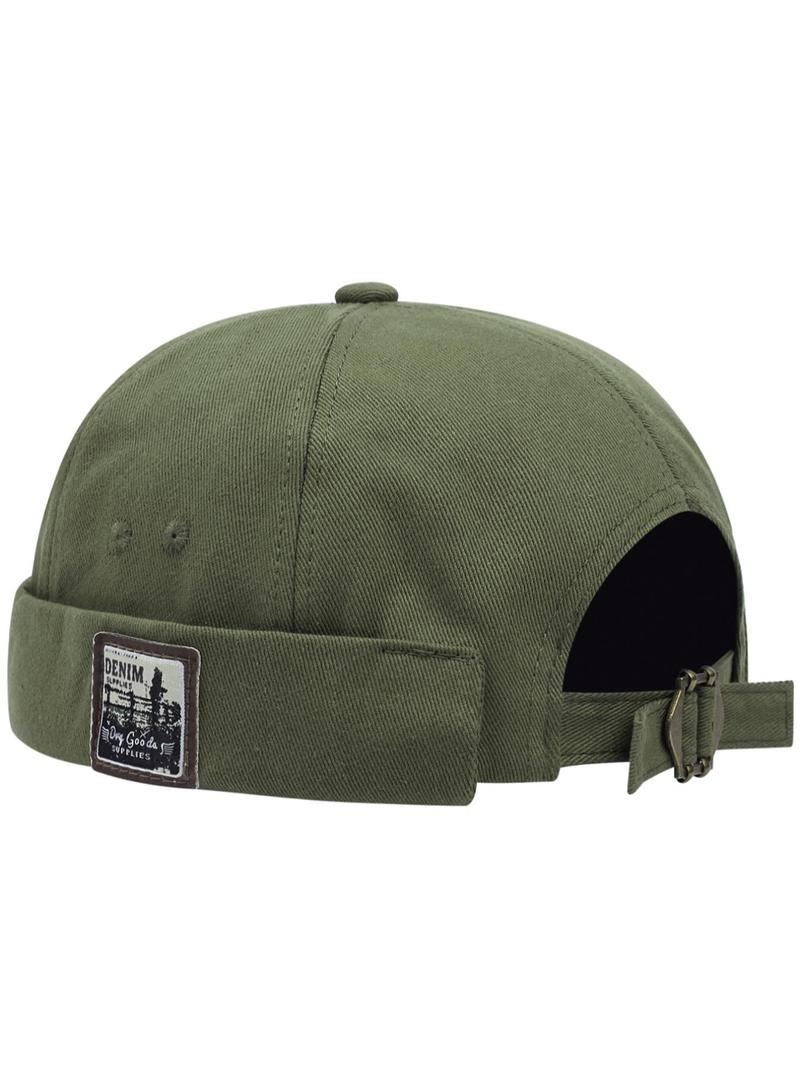 Product Introduction of Letter Label Landlord Cap, Casual Outdoor Sports Docker Hats for Men & Women, Trendy Modern All-match Clothes Accessories for Daily Used 7