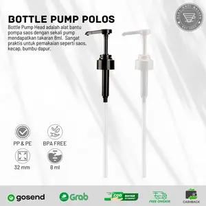 Bottle Pump Syrup/ Pompa sirup/ pump syrup denali monin toffin