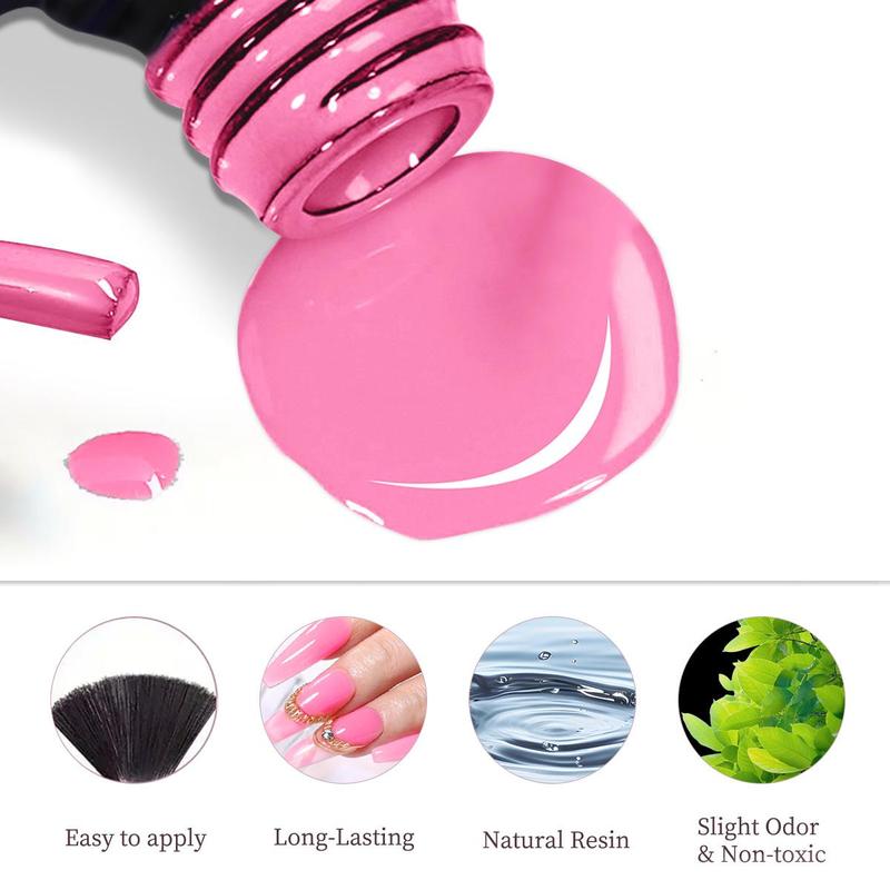 Gel Nail Polish Set, 12pcs/set Soak Off UV LED Semi-permanent Nail Gel Polish, Manicure Varnish DIY Starter Set, Nail Art & Nail Polish for Women 2