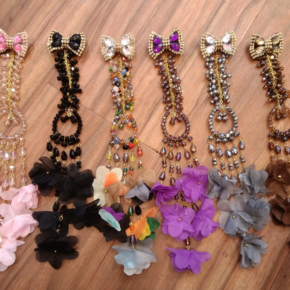 Bros Juntai Ring Bunga-Bros Elegan-Juntai  Kristal- Clips hijab