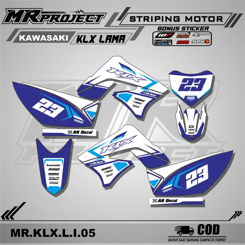 striping KLX 150 Lama,S OLD/L-Stiker striping lis variasi motor klx 150 S / L lama Motorcycle 5