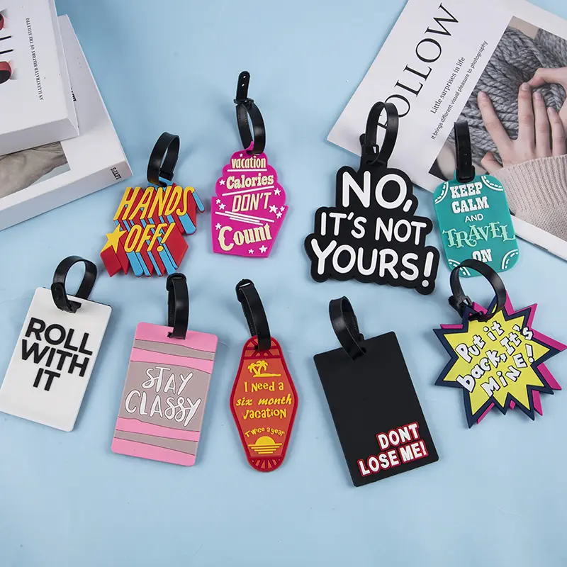 1PC Travel Accessories Luggage Travel Tag Silica Gel Suitcase Labels  Name ID Address Tags Baggage Boarding Tag Portable Label