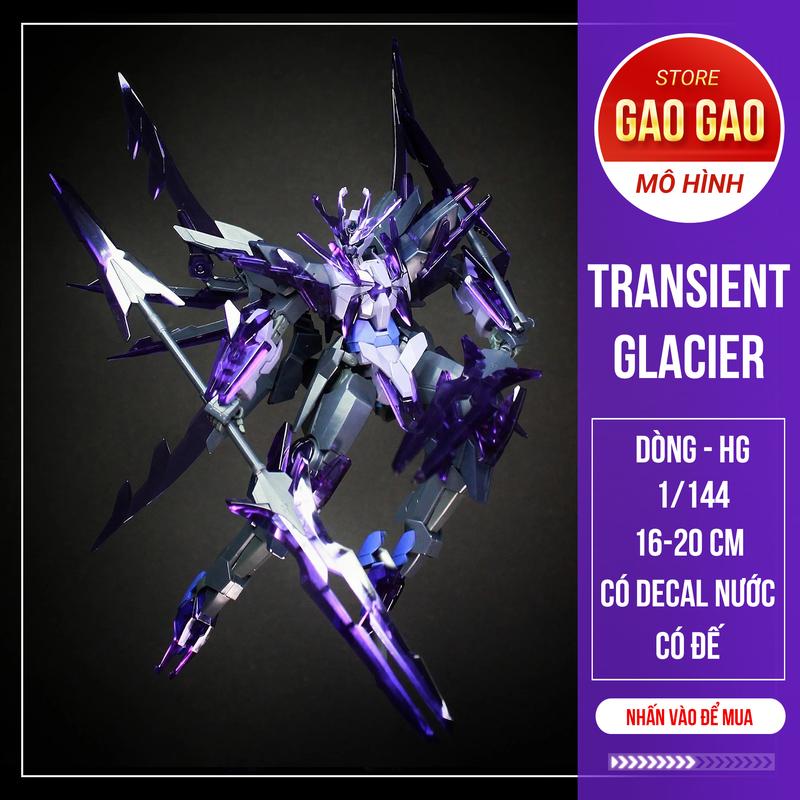 Bản đặc biệt Mô Hình Lắp Ráp Gundam HG BF Transient Glacier - Kèm Đế + Decal nước