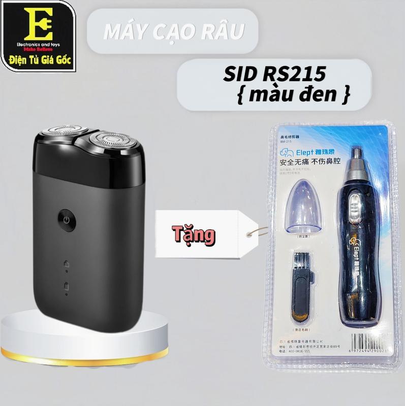 Máy cạo râu mini cao cấp Sid Rs210, Rs215 tặng kèm máy tỉa lông mũi Elept, Cắt tỉa lông mũi Kemei
