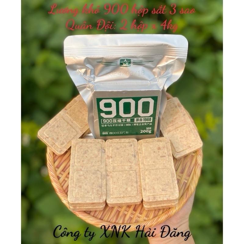  1KG Lương Khô Quân Đội 900 Ba Sao  5 Thanh  Mua 4kg Tặng Kèm Thùng Sắt - Snack Food  Ăn Vặt 