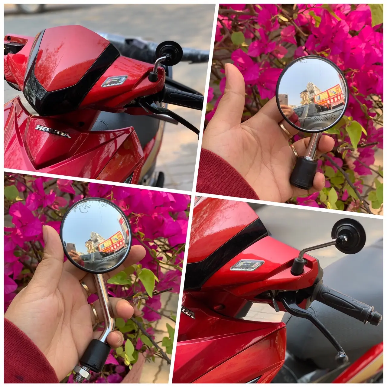 Phụ kiện xe-   gương cầu mini