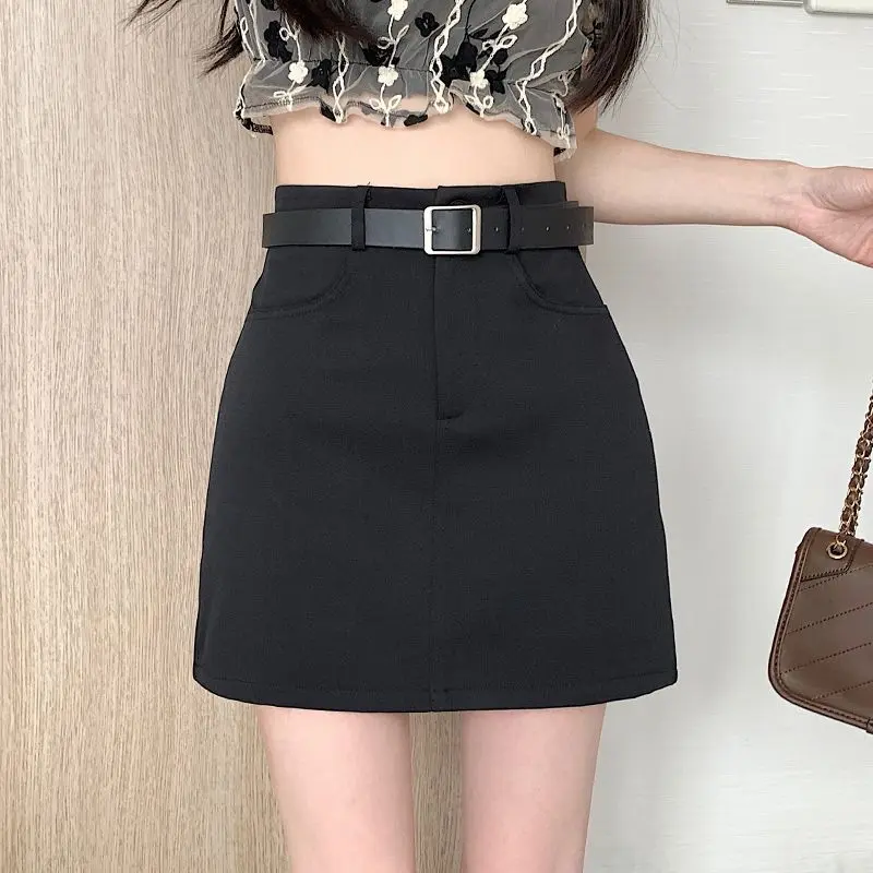 Chân Váy Màu Đen, Cạp Cao Cho Nữ, Quần Áo Công Sở, Chân Váy Ngắn, Chân Váy Chữ A, Chân Váy Bodycon, Chân Váy Phù Hợp, Hàng Mới Về Mùa Thu, Năm 2025