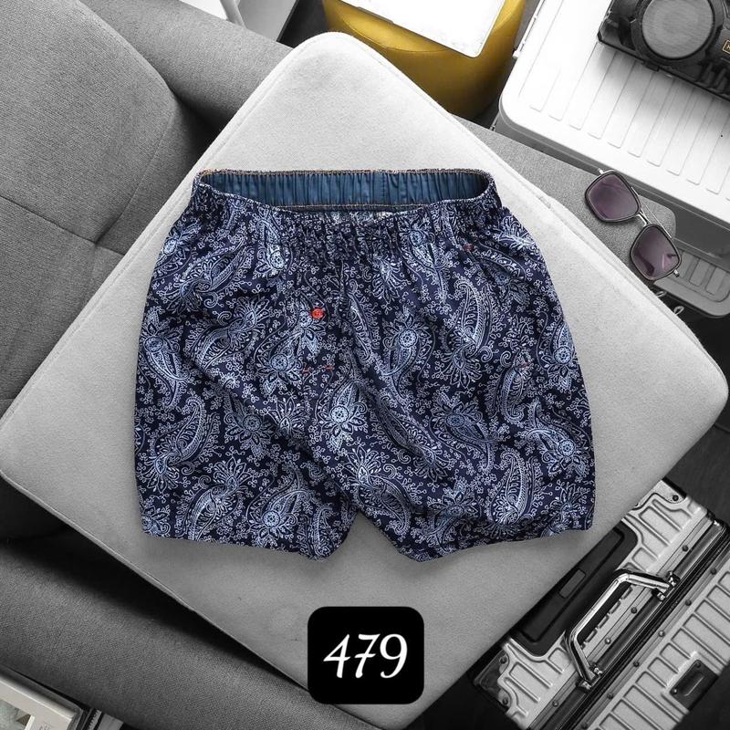 Quần đùi nam mặc nhà, mặc ngủ, tắm biển có túi hai bên, vải cotton cao cấp, mềm mát, hoạ tiết, đi biển, du lịch, lưng thun co giãn, mùa hè, phong cách cơ bản, thoải mái, tiện dụng, quần đùi đôi nam nữ Kate Menswear