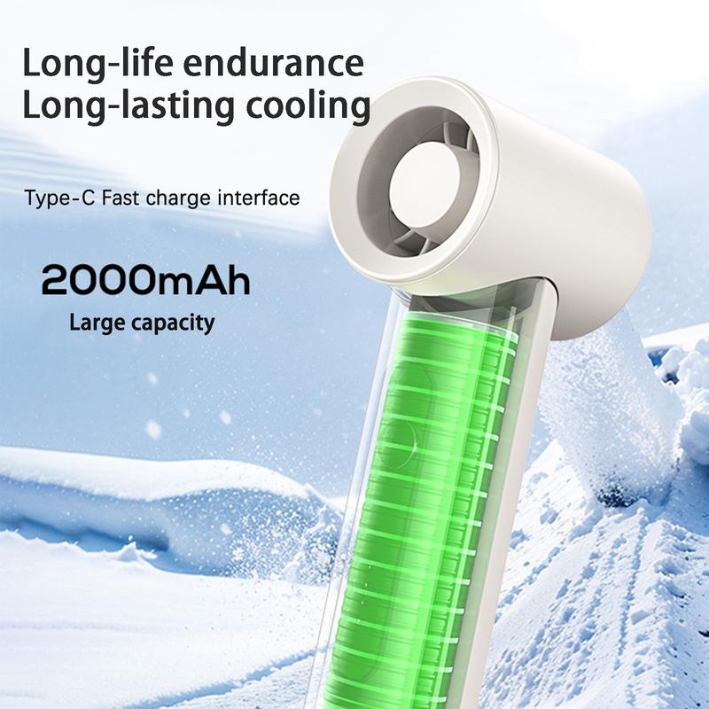 MINI Portable Handheld Turbo Fan Wind Speeds Adjustable Fan Rechargeable Fan 2