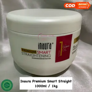 Inaura Premium Smart Straightening Step 1 1000ml With Plex For Extra Resistant Hair Tsubaki Oil -serbaserbicosmetics