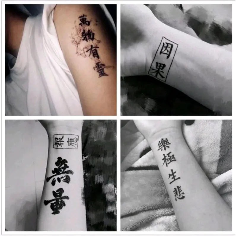 tato temporer model China isi 4pcs random acak