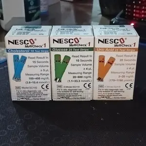 STRIP NESCO PAKET Kolesterol, Gula darah, dan Asam urat